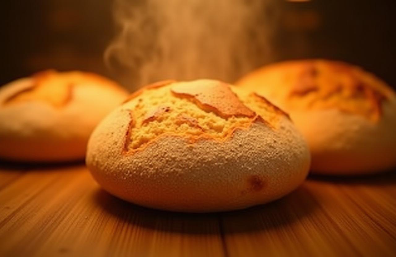 職人が焼き上げたばかりの温かいパン